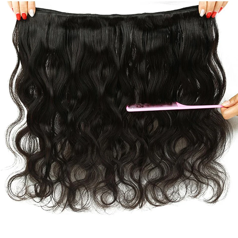 Wholesale brazilian  hair bundles body wave weft in stock hair high quality human hair extension for sale