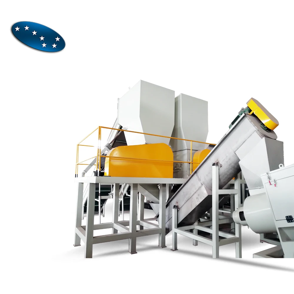 LLDPE LDPE PE PP plastic film recycling /washing machine line plant with price