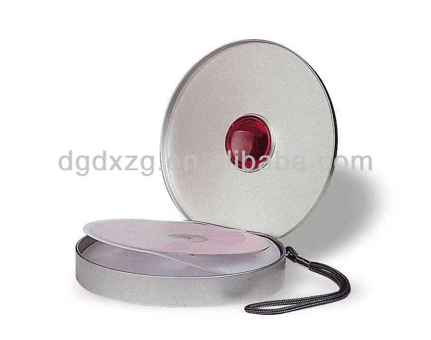 круглый cd случае с рукавом