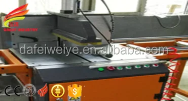 Aluminium door single head cutting saw aluminum window machine