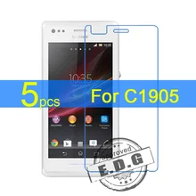 5pcs Ultra Clear LCD Screen Protector Film Cover For Sony Xperia M C1905 C1904 Protective Film + cloth