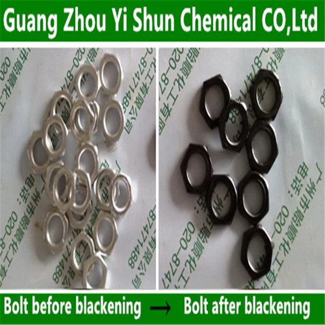 
Chromium-free chemical blackening Zinc passivation blackening Zinc colorant 