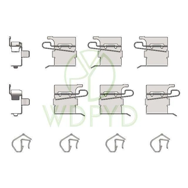 Набор аксессуаров для ремонта тормозной колодки для TOYOTA COROLLA для SCION TC D1184 H1184K 24347