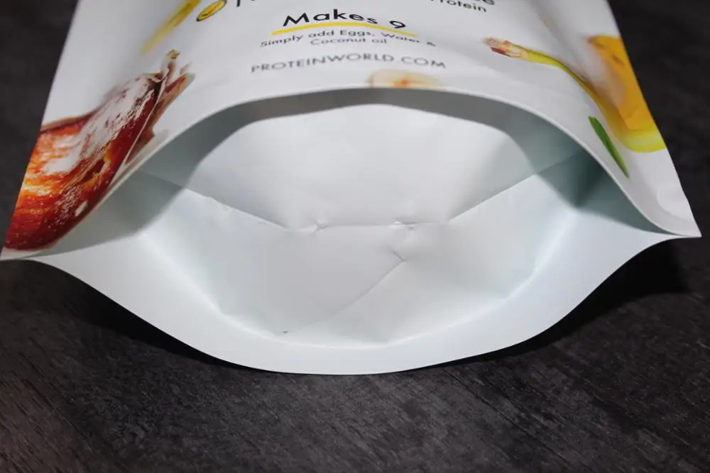 Zip bag custom digital printing plastic aluminum foil stand up pouch for pancake