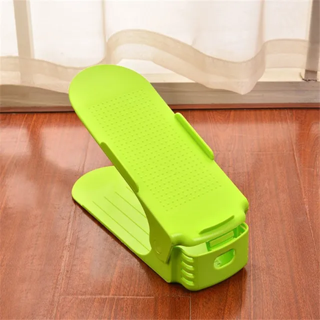 
Hotest selling home space saver shoes rack plastic double layer shoe cabinet shoe organizer factory price 