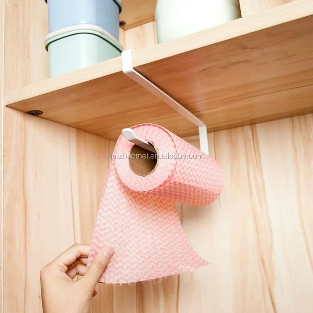 
Paper Towel Holder, Hanging Cabinet Organizer Shelf, Kitchen Storage Accessories 
