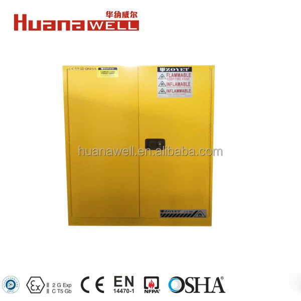 ZOYET CE certification 30 Gallon industrial  Flammable Cabinets Liquid Fuel Storage OSHA & NFPA