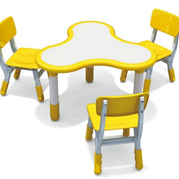 
2019 New Kindergarten Furniture Plastic Table and Chairs 