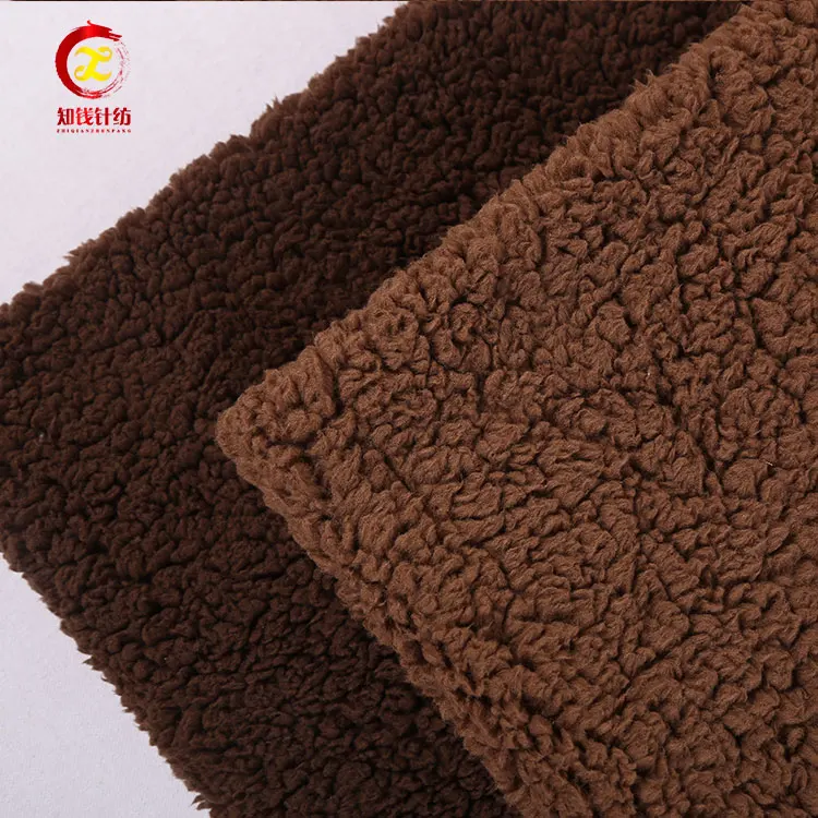 High quality shu velveteen sherpa fleece textile fabric for garment