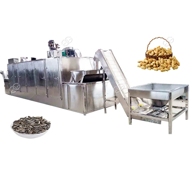 Factory Price Peanut Green Bean Maize Roasting Line Walnut Roaster Machine