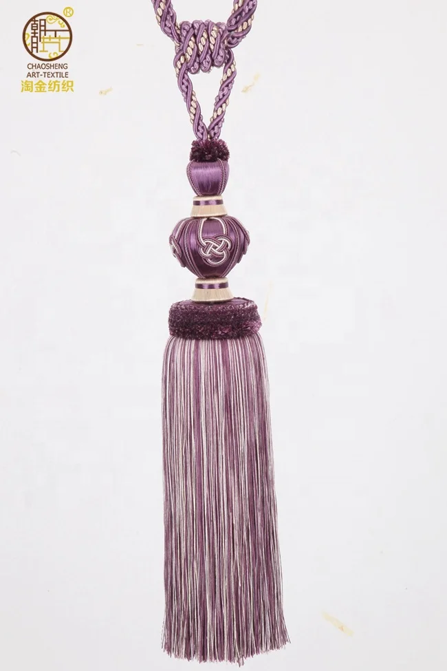 
Stock Curtain Tieback Tassel Tieback Polyester Yarn Cheap Price 
