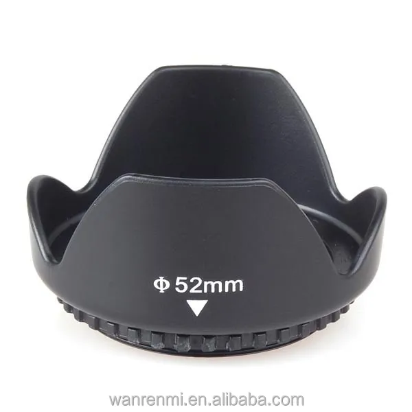 
OEM Factory Price Tulip DSLR Camera Accessories 52mm Lens Hood 