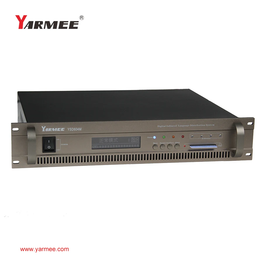 Yarmee digital interpreter console unit with headphones and microphones YSD604I