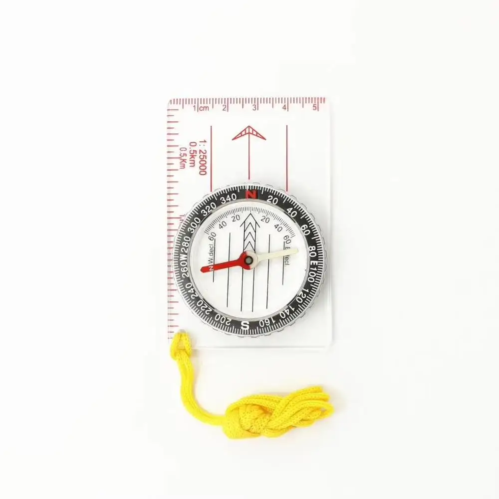 Пластик многофункциональный складной географические карты компасы открытый навигации кемпинг прозрачный правитель транспортир