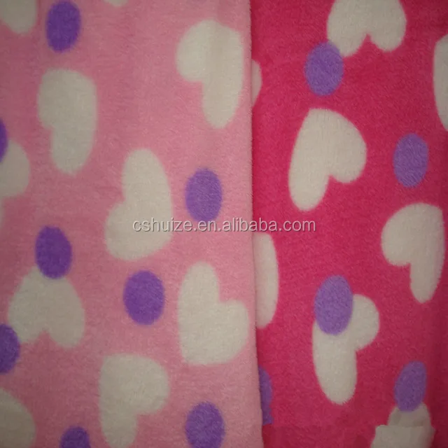 
High Quality fabric material 100% polyester printed coral fleece dyed for blankets Coral Fleece 