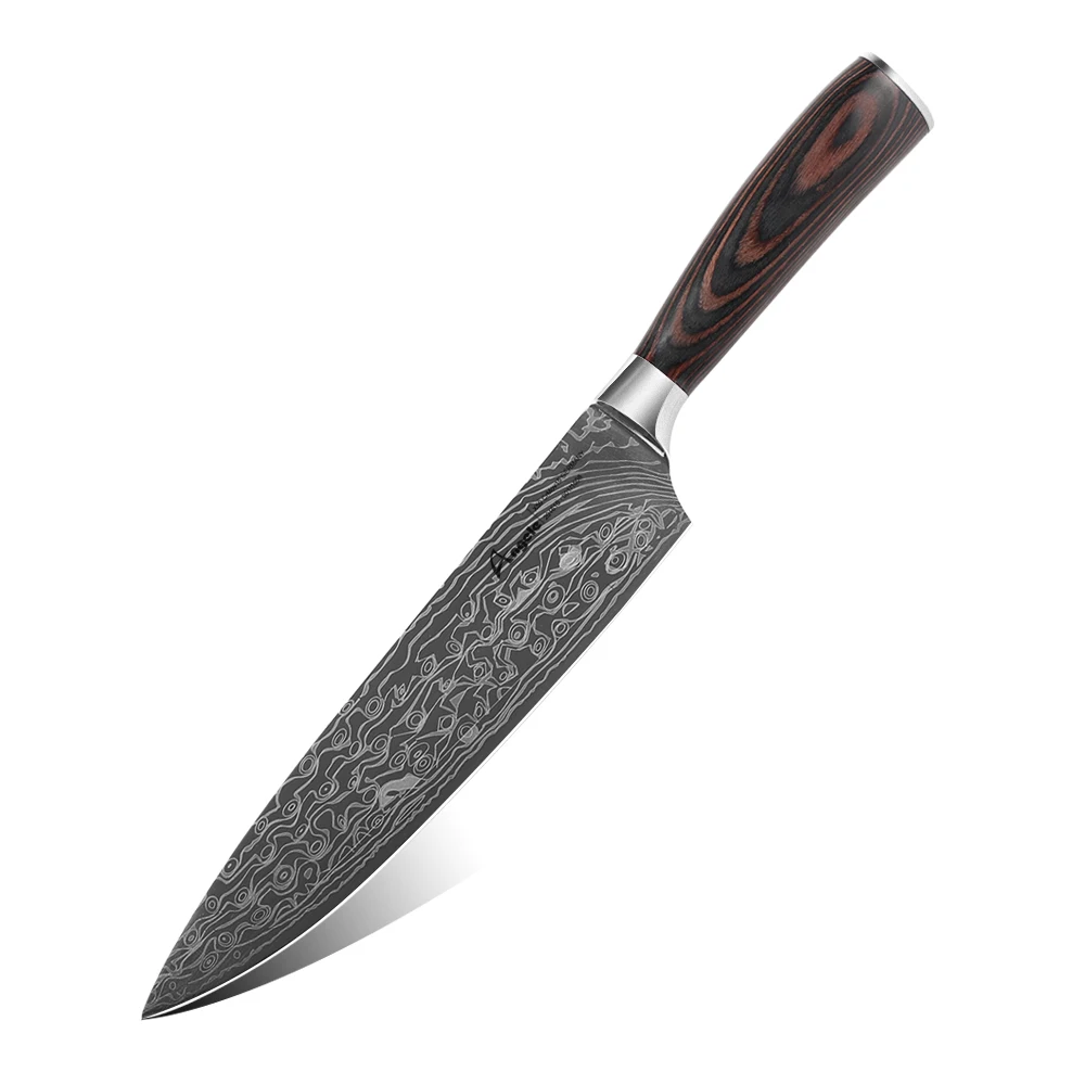 
professional chef knife 8 inch 7cr17mov kitchen knife set - FBA 