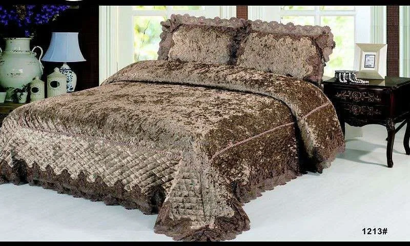 customized design bedding sets 4pcs velvet home bedding