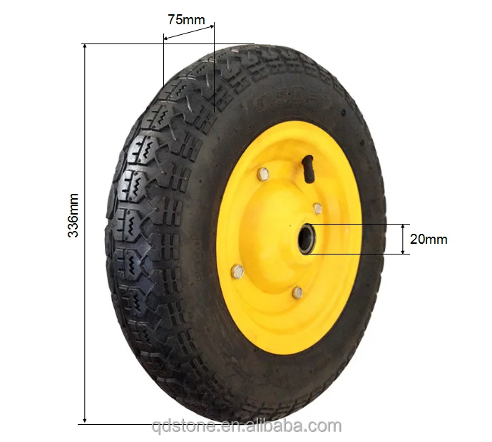 3.50-7 pneumatic wheels for wheelbarrow trolley garden cart hand cart