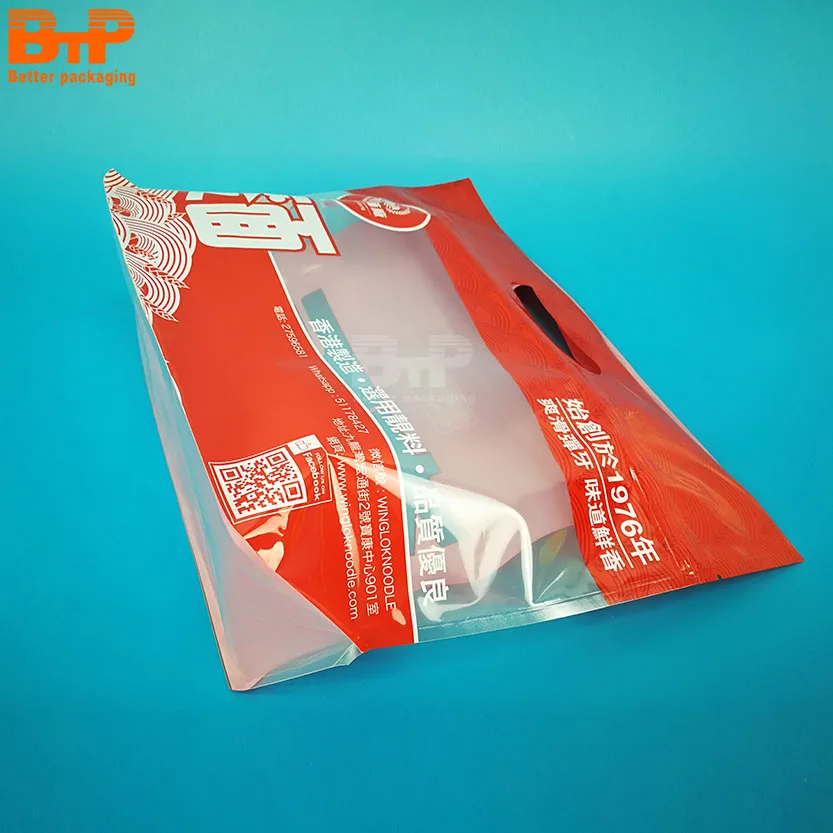 Custom Printed Quick Cooking Ramen Dry Noodles Spiral Spaghetti Pasta Fast Food Packaging Bags 400g/500g/800g/1kg