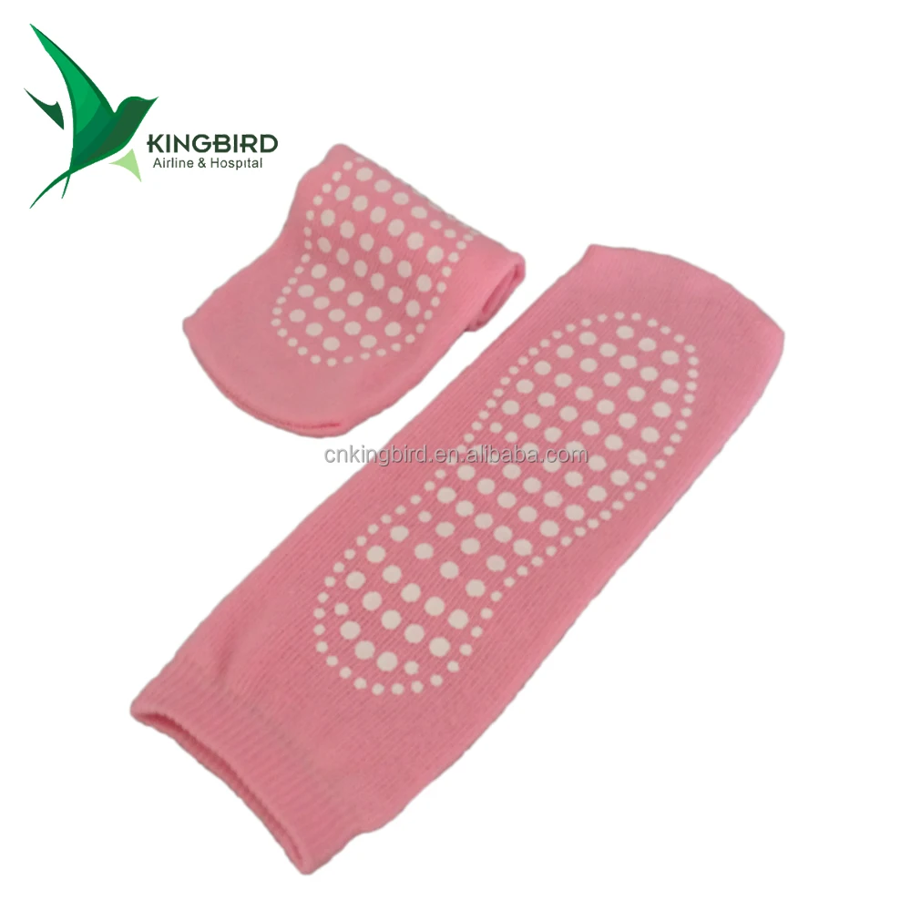 Disposable non skid flight slipper socks /medical patient socks for hospital oversize direct sock manufacturerDisposable non sk