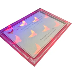 Anti-counterfeiting security gift coupon ticket with custom design