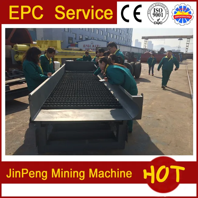 Washing gold car for alluvial gold mining plant, customized trommel screen and gold washing equipment