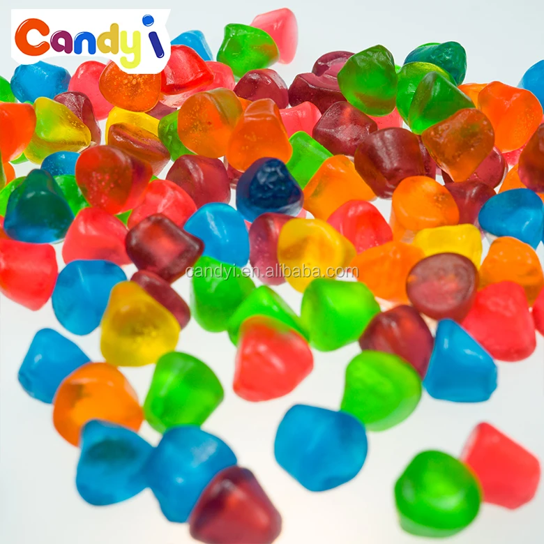 Hot sale colorful oil coated bullet shaped gummy jelly sweet candy