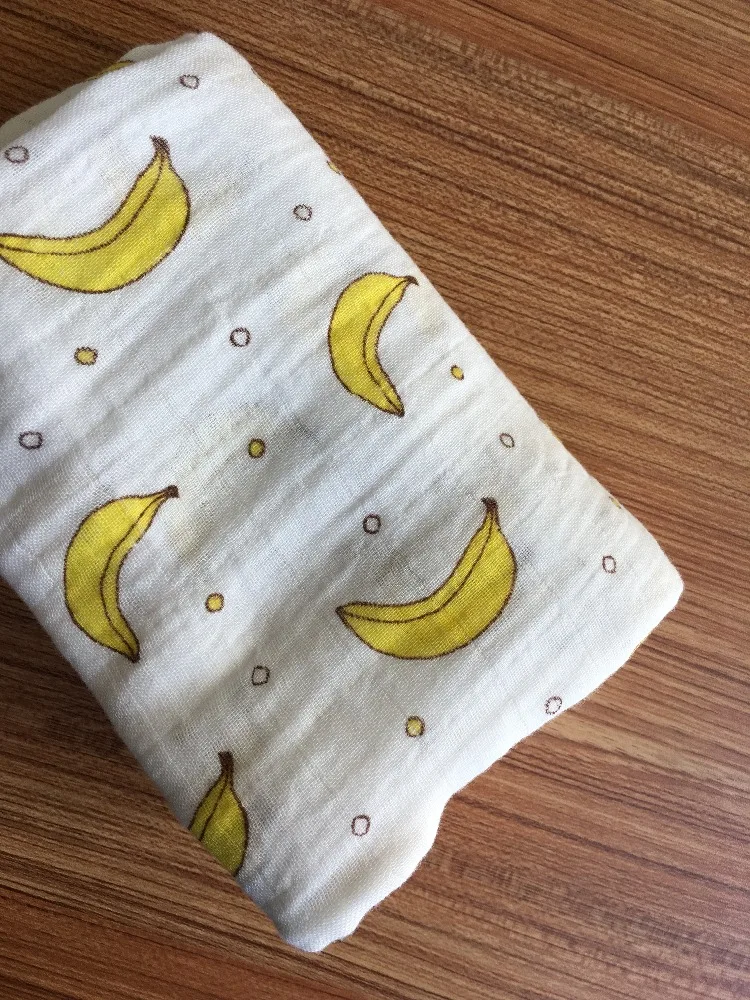 
Soft touch Bamboo Cotton gauze fabric for baby products printed gauze fabric 
