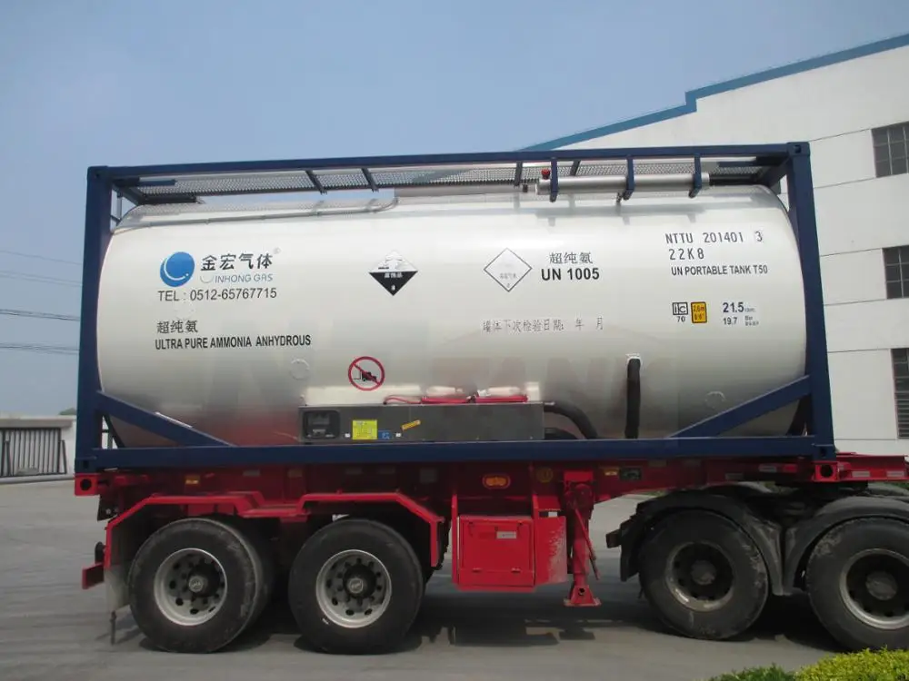 20FT Factory direct sale portable iso gas t50 lpg iso tank container