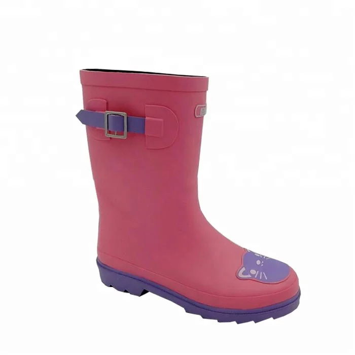 
2019 black rubber boots dog rain boots for children 