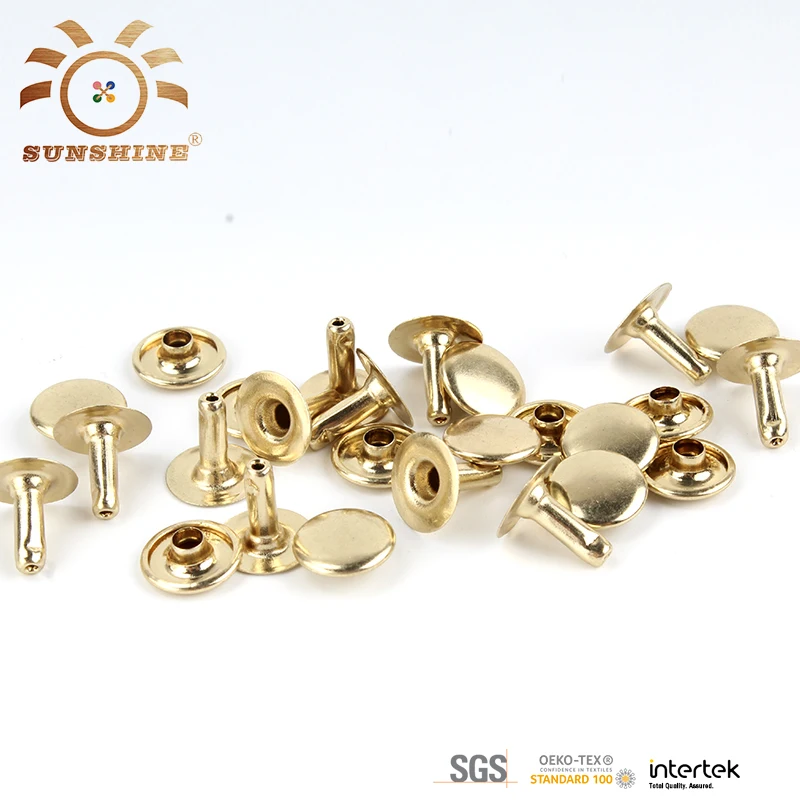 
Factory wholesale and OEM Double Face and Single Cap metal rivet stud for garment 