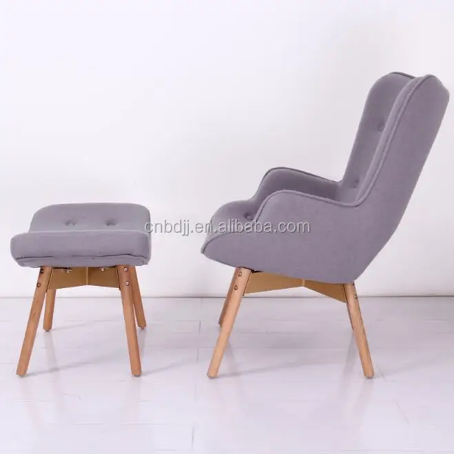 High Back Sitting Living Room Furniture poltronas modernas Modern Leisure Recliner Sofa Chair Wingback Wing Back Accent Chair