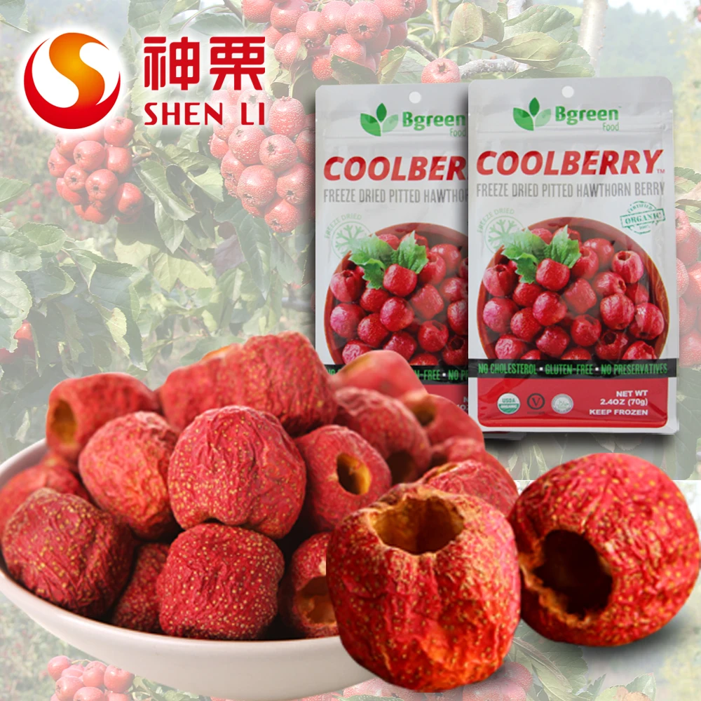 Berry FD Hawthorn Organic Management Other Preserved Sour and Sweet from CN;HEB 3000 MTS 0.07 Kg Round Long-term Supply