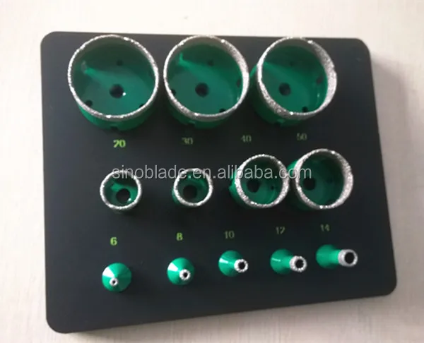 Rock drill bit Vacuum Brazed diamond drill set