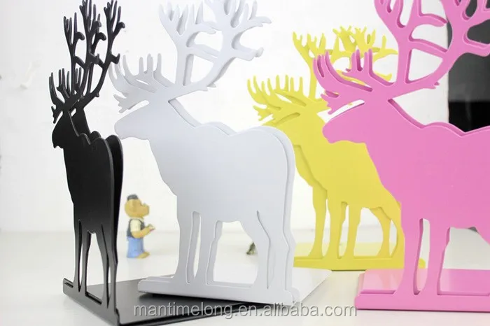 Korean Fashion Cute Metal Bookends Iron,book Stand Decorative Book Support Holder Desk Stands