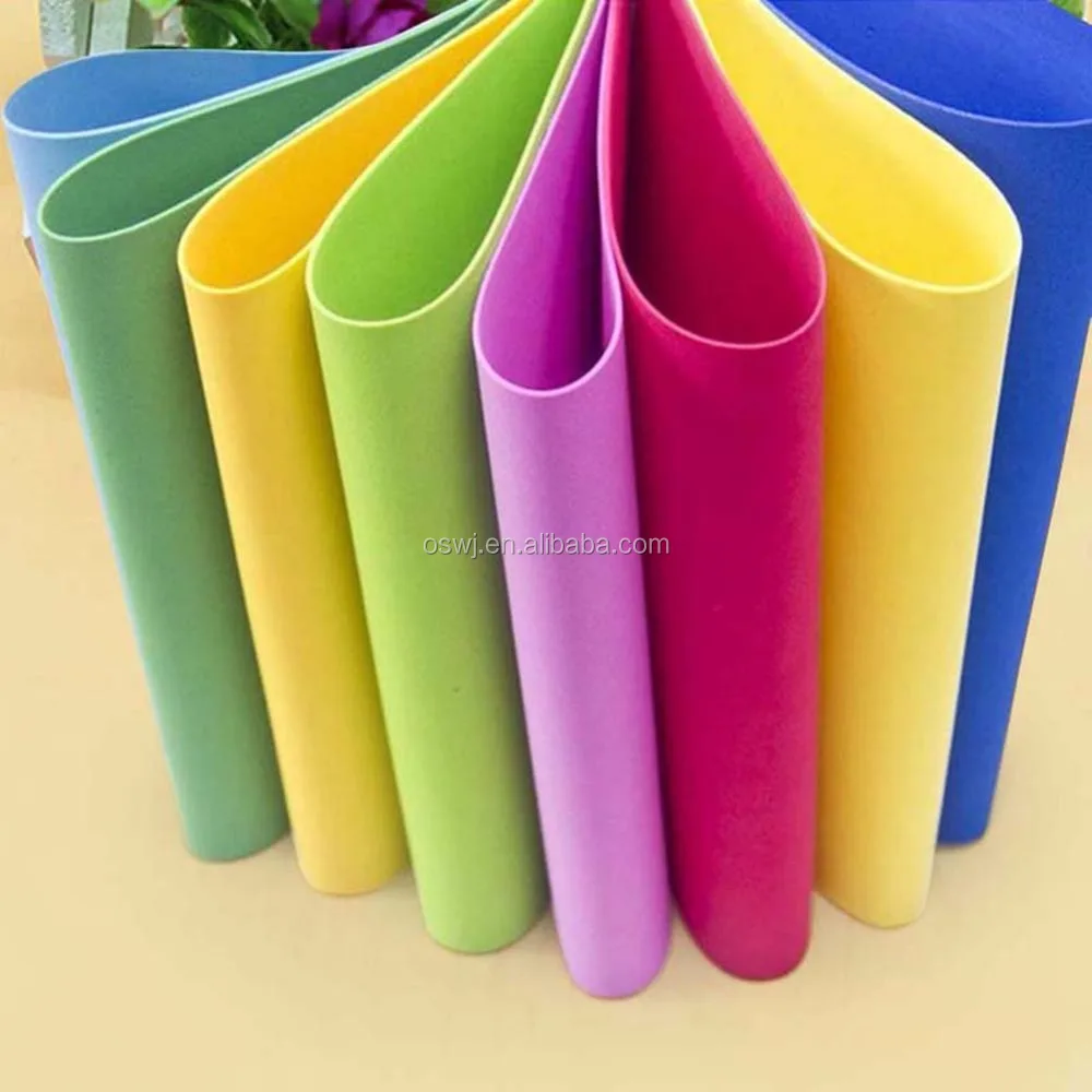 A4 Multi Color EVA Foam Laminating Sheets Children Diy Handmade Craft EVA Foam Sheet
