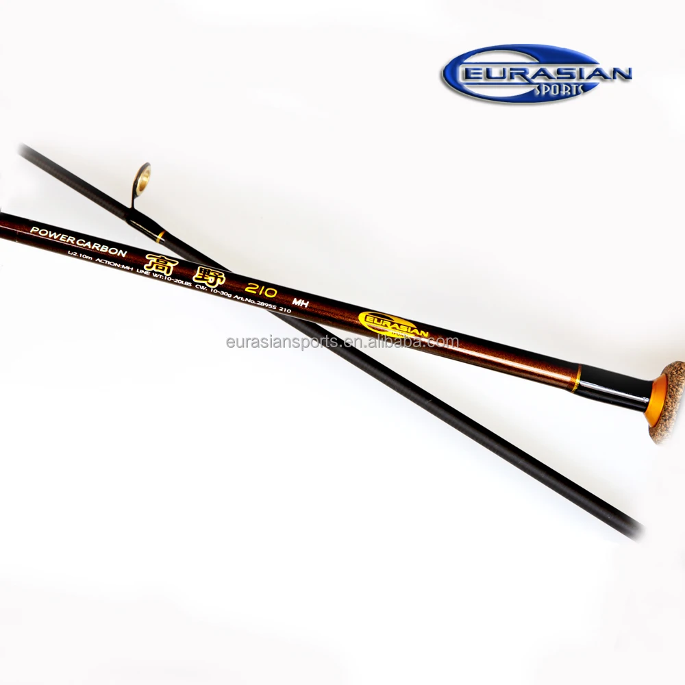 2.10m,10-30g,graphite carbon spin fishing rod