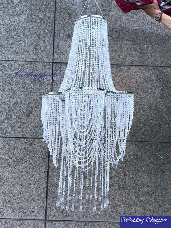 LDJ347 cheap decorative hanging acrylic chandelier for sale