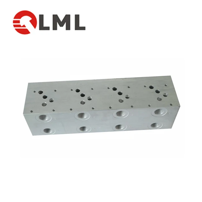 CNC Milling Machining Precision Metal Stainless Steel Aluminum Hydraulic Valve Manifold Block