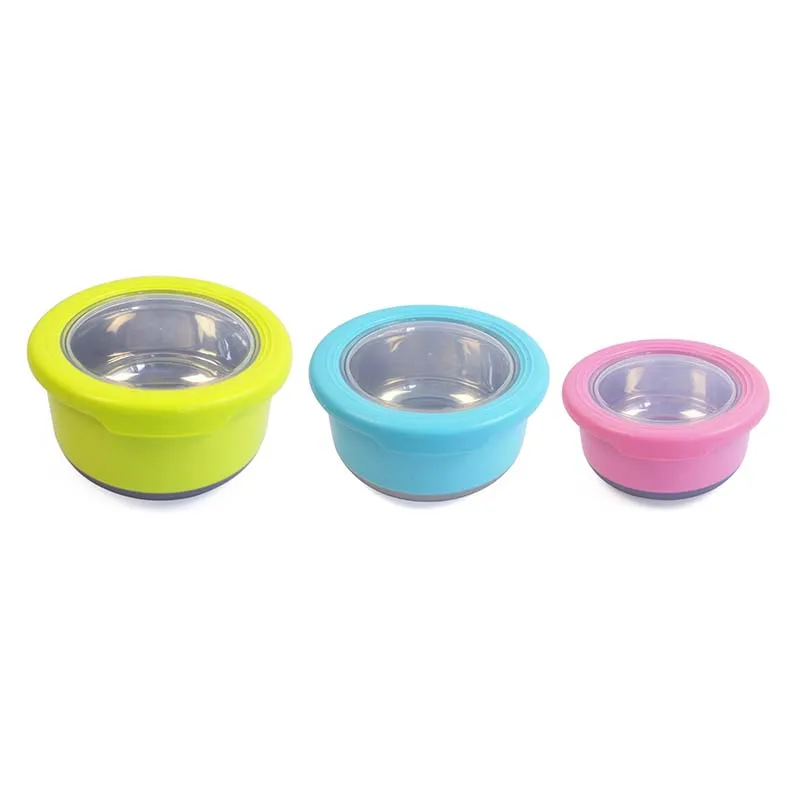 Food Storage Container 3pcs Stainless Steel Food Container Bento Lunch Box