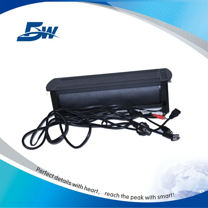 Multimedia Tabletop Switch Socket/Desk Connection Box With USB RJ45 Audio/Modular Rotating Outlet