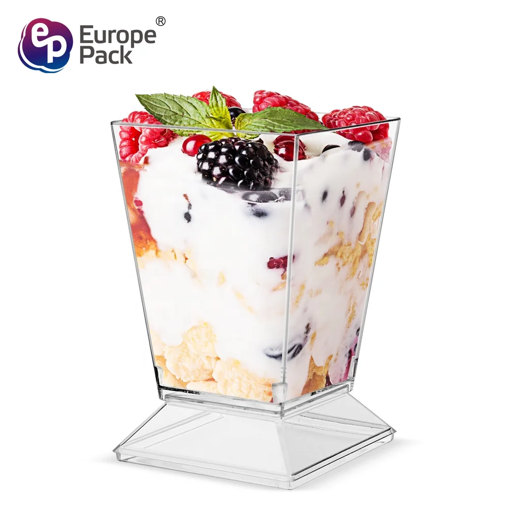 Food grade PS material funny mini plastic cup with lid