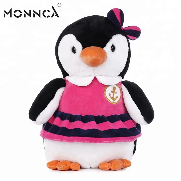 2022 New Lovely Toys OEM Stuffed Christmas Baby Girl Penguin Soft Plush Toy Cute Penguin For Baby girl