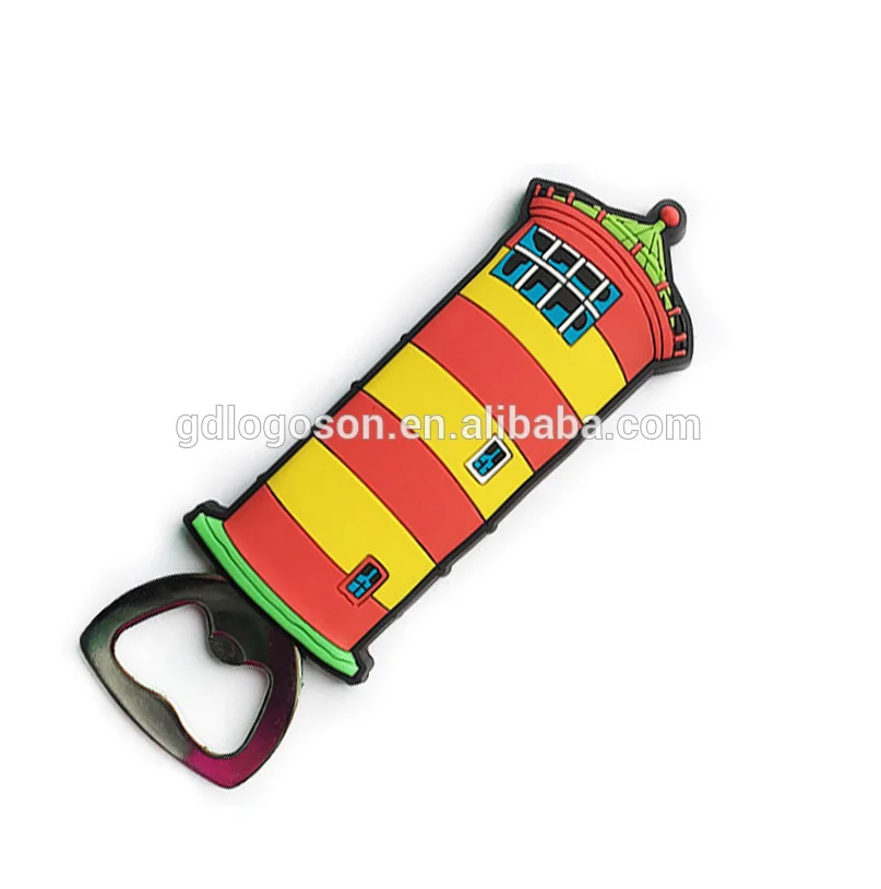 Custom Made Rubber Lighthouse Bottle Opener with Magnet Lighthouse Souvenirs