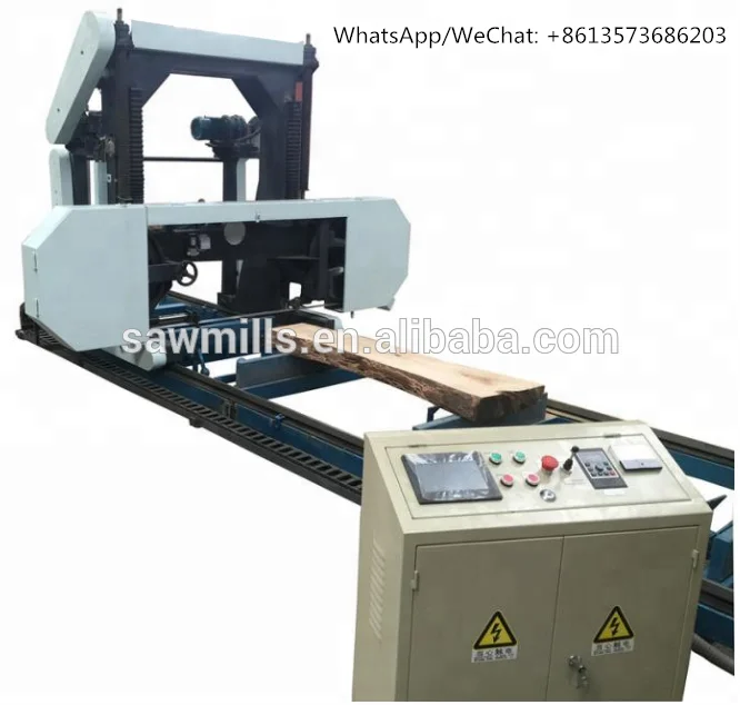 Shuanghuan portable trolley type automatic horizontal wood cutting sawmill