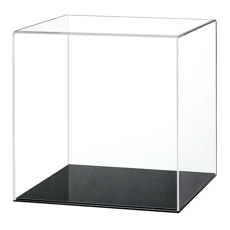 clear stackable plexiglass square big acrylic top  box