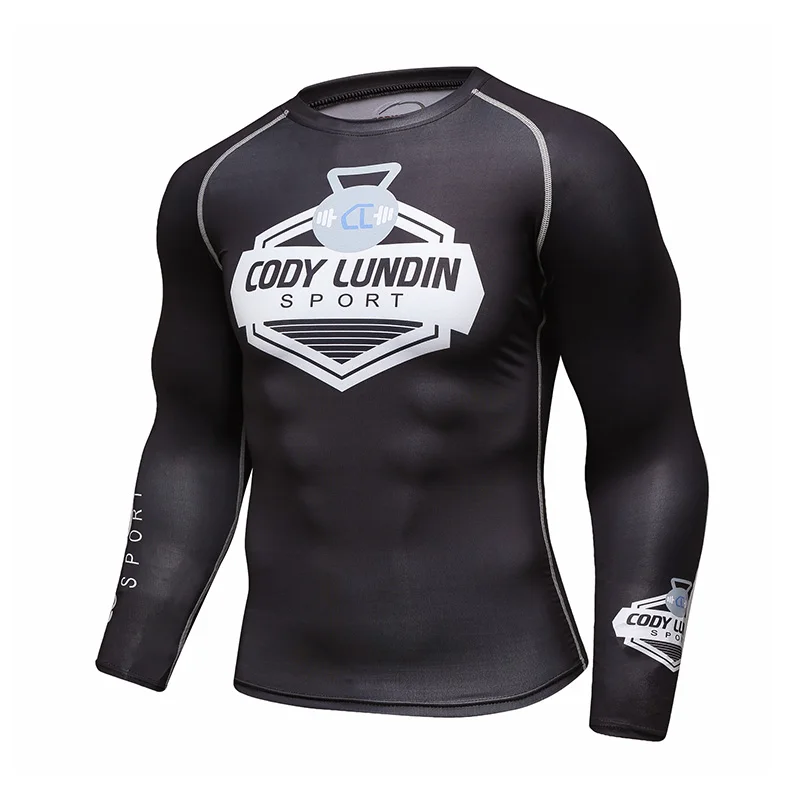 Custom sublimated compression tattoo printed mma rash guard