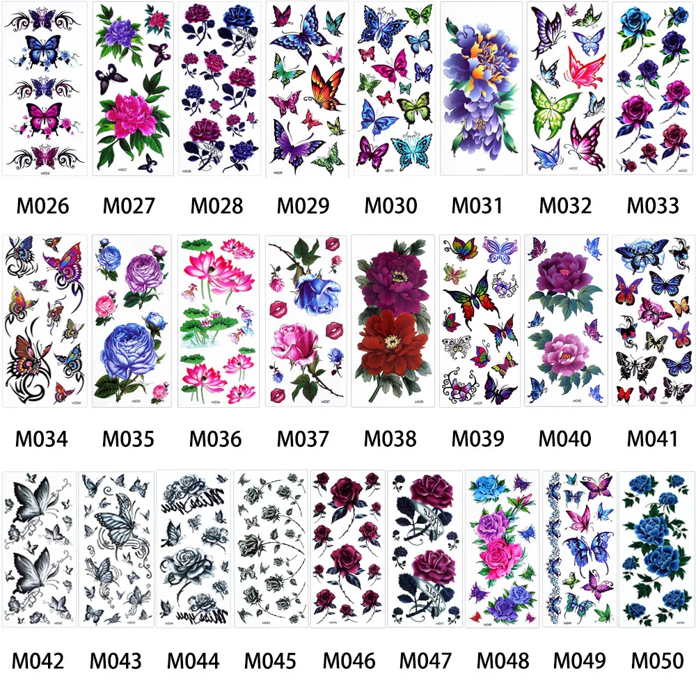 Наплечные наклейки RoseTemporary Tattoo