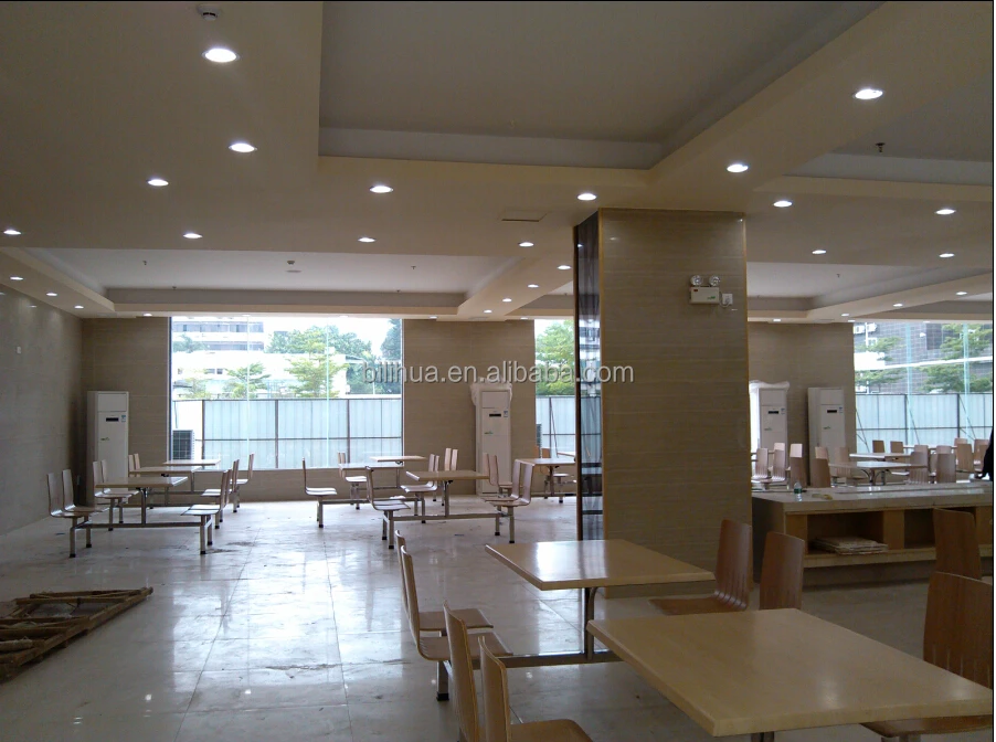 Cafeteria Table  Canteen restaurant furniture  Food Court Table werzalit table top