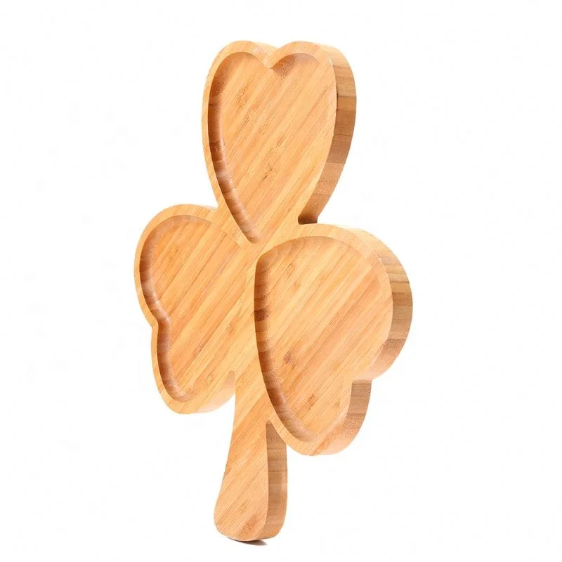 
Wooden children dinner plate cute tree shaped service trays kids food dishes 